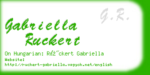 gabriella ruckert business card